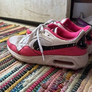 Nike Women's Pink and White Sneakers